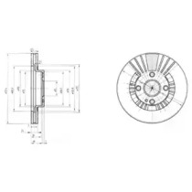 Тормозной диск DELPHI BG3509