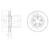 Тормозной диск DELPHI BG3511