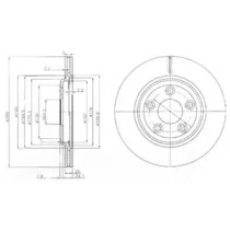 Тормозной диск DELPHI BG3512