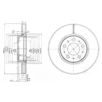 Тормозной диск DELPHI BG3513