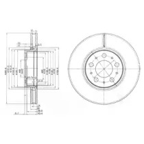 Тормозной диск DELPHI BG3513C