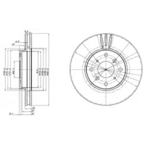 Тормозной диск DELPHI BG3516