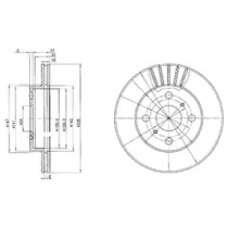 Тормозной диск DELPHI BG3519