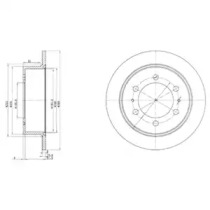 Тормозной диск DELPHI BG3522