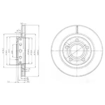 Тормозной диск DELPHI BG3525