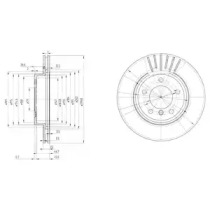 Тормозной диск DELPHI BG3527C