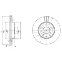 Тормозной диск DELPHI BG3531