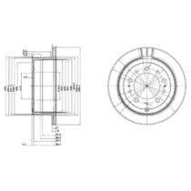 Тормозной диск DELPHI BG3534