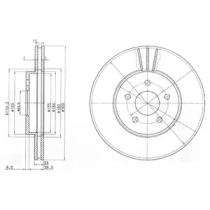 Тормозной диск DELPHI BG3537C