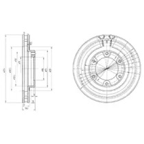 Тормозной диск DELPHI BG3539