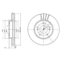 Тормозной диск DELPHI BG3541