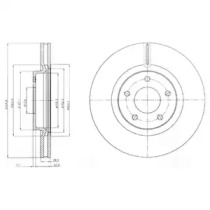 Тормозной диск DELPHI BG3544