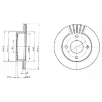 Тормозной диск DELPHI BG3548