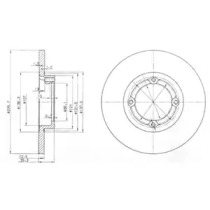 Тормозной диск DELPHI BG3551