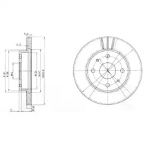 Тормозной диск DELPHI BG3555