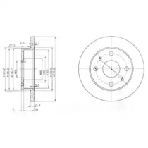 Тормозной диск DELPHI BG3561