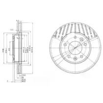 Тормозной диск DELPHI BG3563