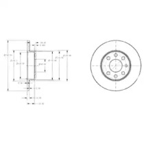 Тормозной диск DELPHI BG3567