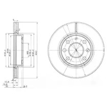 Тормозной диск DELPHI BG3568