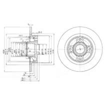 Тормозной диск DELPHI BG3570