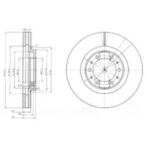 Тормозной диск DELPHI BG3586