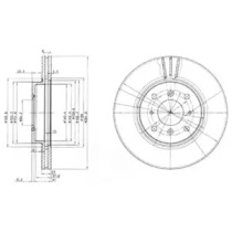 Тормозной диск DELPHI BG3589