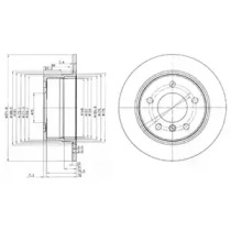 Тормозной диск DELPHI BG3592