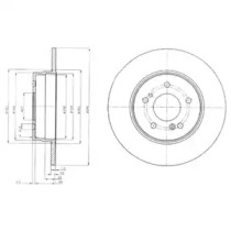 Тормозной диск DELPHI BG3601