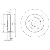 Тормозной диск DELPHI BG3607