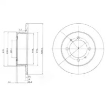 Тормозной диск DELPHI BG3609