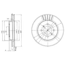 Тормозной диск DELPHI BG3612