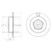 Тормозной диск DELPHI BG3617