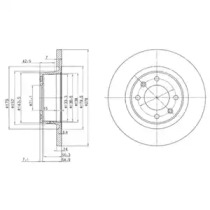 Тормозной диск DELPHI BG3621