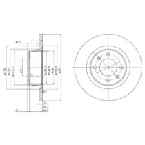 Тормозной диск DELPHI BG3621C