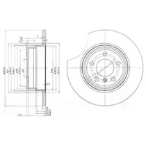 Тормозной диск DELPHI BG3629