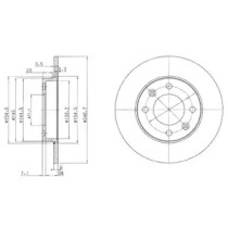 Тормозной диск DELPHI BG3653C