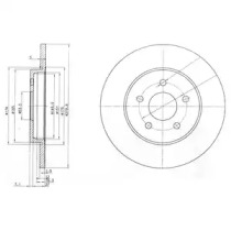 Тормозной диск DELPHI BG3663C