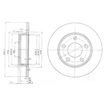 Тормозной диск DELPHI BG3671