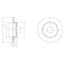 Тормозной диск DELPHI BG3673