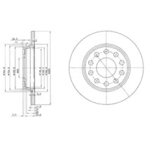 Тормозной диск DELPHI BG3674