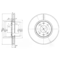 Тормозной диск DELPHI BG3675