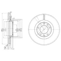 Тормозной диск DELPHI BG3682