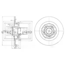 Тормозной диск DELPHI BG3689