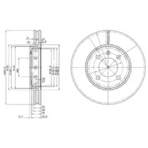 Тормозной диск DELPHI BG3694