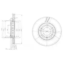 Тормозной диск DELPHI BG3695