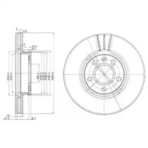 Тормозной диск DELPHI BG3696