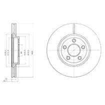 Тормозной диск DELPHI BG3704