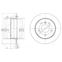 Тормозной диск DELPHI BG3710