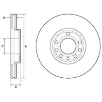 Тормозной диск DELPHI BG3713