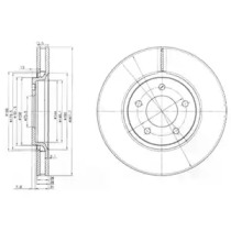 Тормозной диск DELPHI BG3716